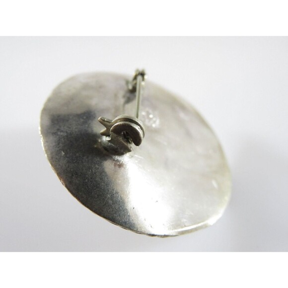 Fancy Sombrero Pin Brooch Sterling Silver & Onyx 925 Marked JE Hat Floral Design - Picture 8 of 9